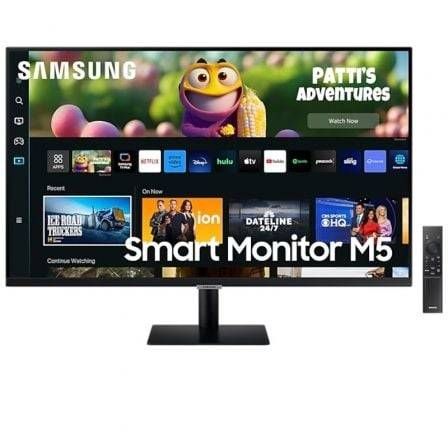 Smart Monitor Samsung M5 - M50C S27CM500EU 27'/ Full HD/ Smart TV/  Multimedia/ Preto | Assismática | Assismática